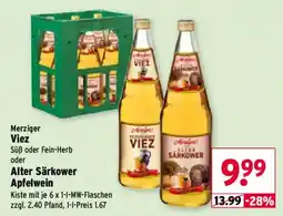 Wasgau Merziger Viez Alter Särkower Apfelwein Angebot