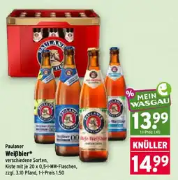 Wasgau Paulaner Weißbier* Angebot