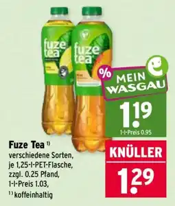 Wasgau Fuze Tea Angebot