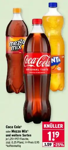 Wasgau Coca Cola oder Mezzo Mix Angebot