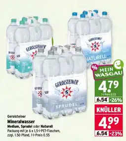 Wasgau Gerolsteiner Mineralwasser Angebot