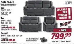 Poco Sofa 3-2-1 Angebot