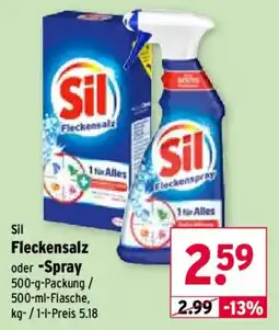 Wasgau Sil Fleckensalz Angebot
