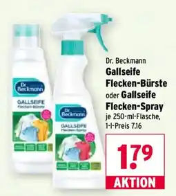 Wasgau Dr. Beckmann Gallseife Flecken-Bürste oder Gallseife Flecken-Spray Angebot