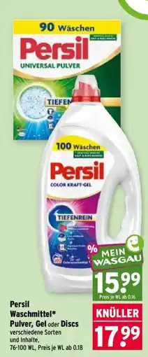 Wasgau Persil Waschmittel* Angebot