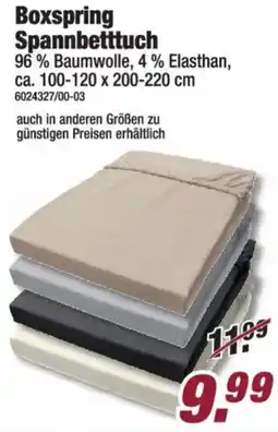Poco Boxspring Spannbetttuch Angebot