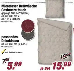 Poco Microfaser Bettwäsche Cashmere touch Angebot