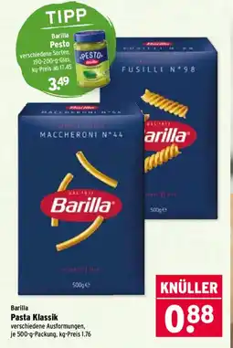 Wasgau Barilla Pasta Klassik Angebot