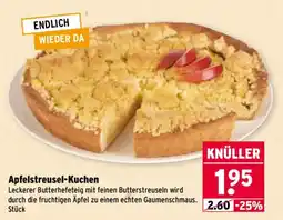 Wasgau KNÜLLER Apfelstreusel-Kuchen Angebot