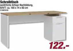 Poco Schreibtisch weiß/Eiche Artisan Nachbildung Angebot