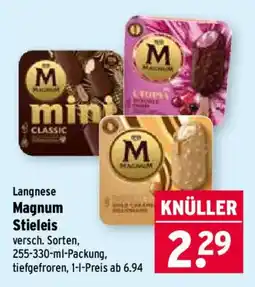 Wasgau Langnese Magnum Stieleis Angebot