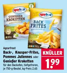 Wasgau Agrarfrost Back-, Knusper-Frites, Pommes Julienne oder Genießer Kroketten Angebot