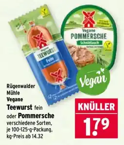 Wasgau Rügenwalder Mühle Vegane Teewurst Angebot