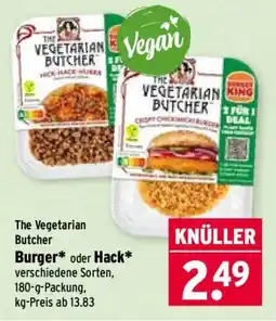 Wasgau The Vegetarian Butcher Burger* oder Hack* Angebot