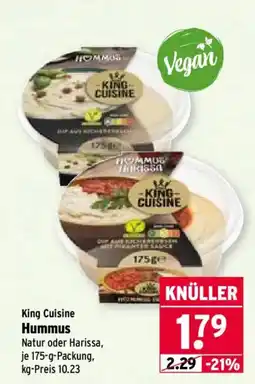 Wasgau King Cuisine Hummus Angebot