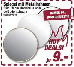 Poco Spiegel mit Metallrahmen Angebot