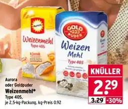 Wasgau Aurora oder Goldpuder Weizenmehl Angebot