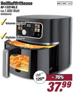 Poco Emerio Heißluftfritteuse AF-132740.2 Angebot