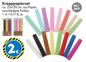 TEDi Krepppapierset Angebot