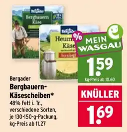 Wasgau Bergader Bergbauern-Käsescheiben Angebot