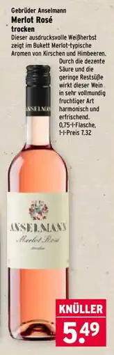 Wasgau Gebrüder Anselmann Merlot Rosé trocken Angebot
