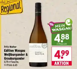 Wasgau Fritz Walter Edition Wasgau Weißburgunder & Grauburgunder Angebot