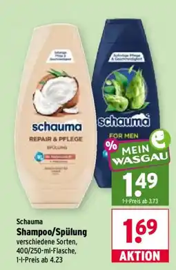 Wasgau Schauma Shampoo/Spülung Angebot
