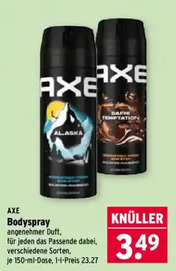 Wasgau AXE Bodyspray Angebot