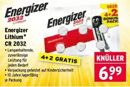 Wasgau Energizer Lithium CR 2032 Angebot