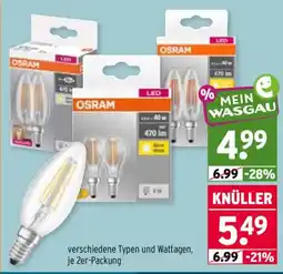 Wasgau OSRAM LED Angebot