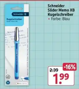 Rossmann Schneider Slider Memo XB Kugelschreiber Angebot