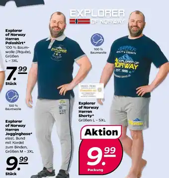 NETTO Explorer of Norway Herren Poloshirt. Jogginghose oder Herren Shorty Angebot