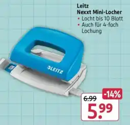Rossmann Leitz Nexxt Mini-Locher Angebot