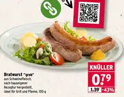 Wasgau Bratwurst "grob" Angebot