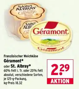 Wasgau Französischer Weichkäse Géramont* oder St. Albray* Angebot