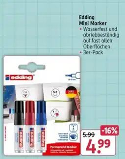 Rossmann Edding Mini Marker Angebot
