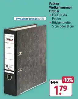 Rossmann Falken Wolkenmarmor Ordner Angebot