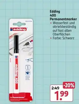 Rossmann Edding 400 Permanentmarker Angebot