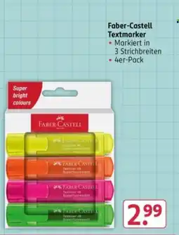 Rossmann Faber-Castell Textmarker Angebot