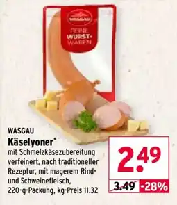 Wasgau WASGAU Käselyoner Angebot
