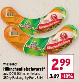 Wasgau Wiesenho Hähnchenfleischwurst* Angebot