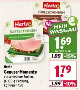 Wasgau Herta Saftschinken Angebot