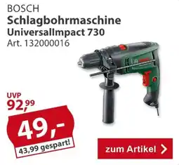 Sonderpreis Baumarkt BOSCH Schlagbohrmaschine UniversalImpact 730 Angebot