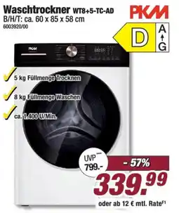 Poco PKM Waschtrockner WT8+5-TC-AD Angebot