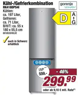 Poco gorenje Kühl-/Gefrierkombination Angebot