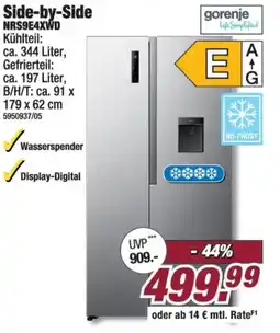Poco gorenje Side-by-Side Angebot