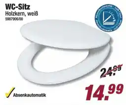 Poco WC-Sitz Holzkern, weiß Angebot