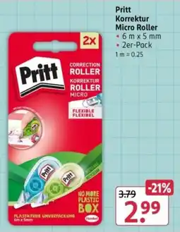 Rossmann Pritt Korrektur Micro Roller Angebot
