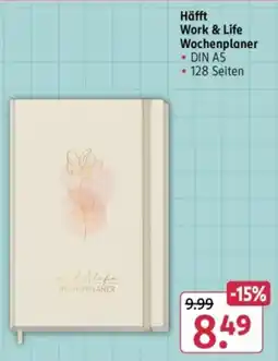 Rossmann Häfft Work & Life Wochenplaner Angebot