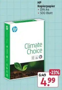 Rossmann HP Kopierpapier Angebot
